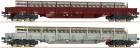 67024 Roco Set of 2 Flat cars loaded with track sections